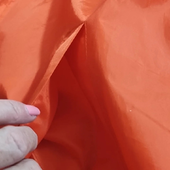 Totes Orange Utility Jacket with Zip off Hood Elastic Cuffs Fleece Lined Pockets - Picture 3 of 13